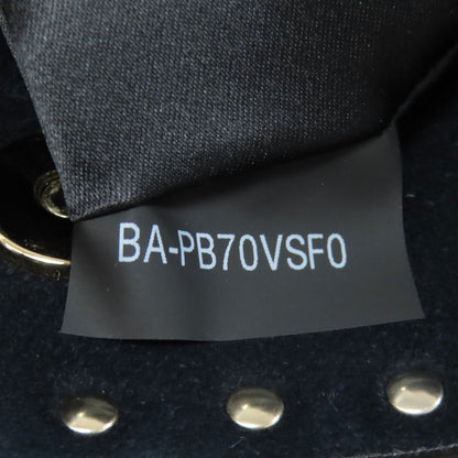 VALENTINO バレンティノ スタッズ トートバッグ レザー レディース 中古