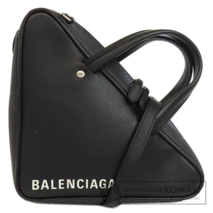 BALENCIAGA バレンシアガ 527272 トライアングル ダッフル 2WAY ハンドバッグ レザー レディース 中古