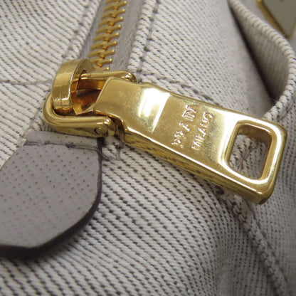 PRADA プラダ カナパミニ 2WAY ハンドバッグ デニム レディース 中古