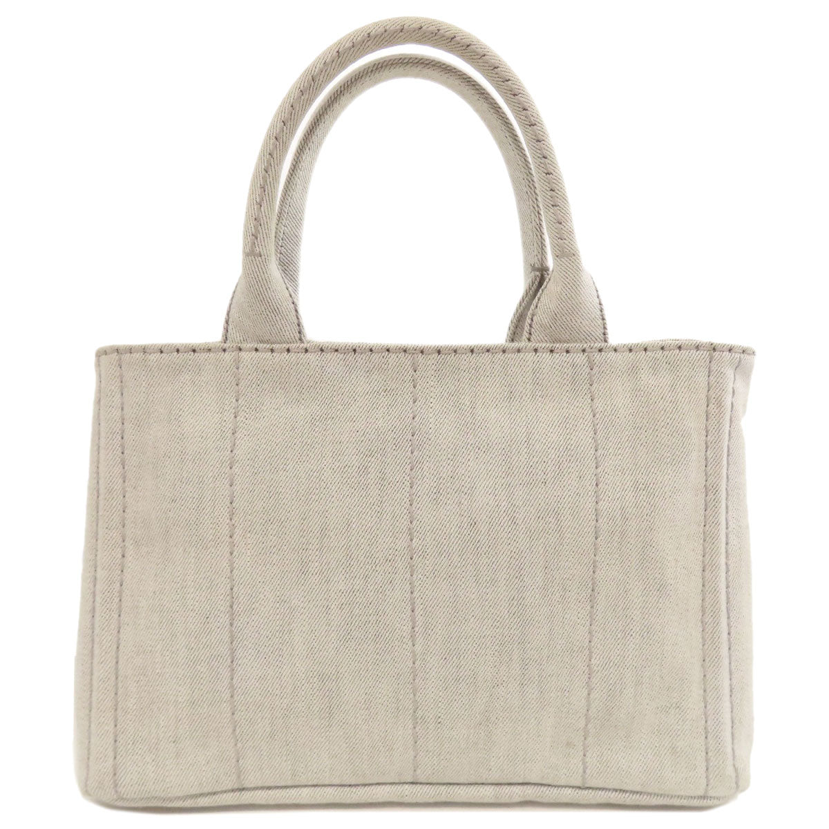 PRADA プラダ カナパミニ 2WAY ハンドバッグ デニム レディース 中古