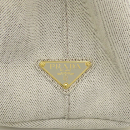 PRADA プラダ カナパミニ 2WAY ハンドバッグ デニム レディース 中古