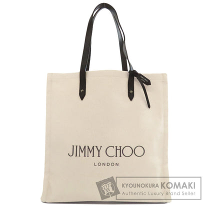 Jimmy Choo ジミーチュウ ロゴ トートバッグ キャンバス レディース 中古