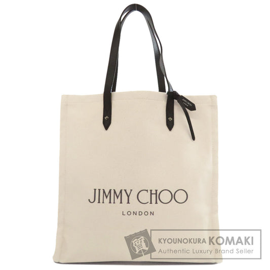 Jimmy Choo ジミーチュウ ロゴ トートバッグ キャンバス レディース 中古