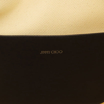 Jimmy Choo ジミーチュウ ロゴ トートバッグ キャンバス レディース 中古