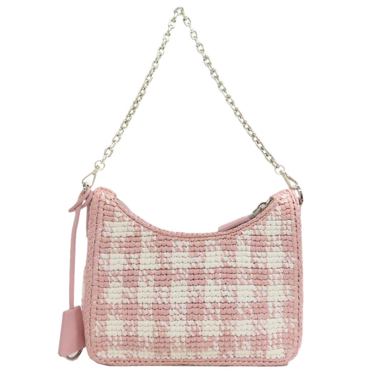 PRADA プラダ 2WAY ハンドバッグ ストロー レディース 中古