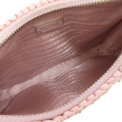 PRADA プラダ 2WAY ハンドバッグ ストロー レディース 中古