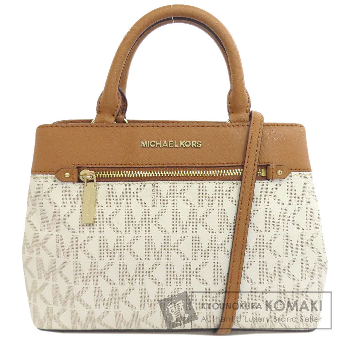 Michael Kors マイケルコース MKシグネチャー 2WAY ハンドバッグ PVC レディース 中古
