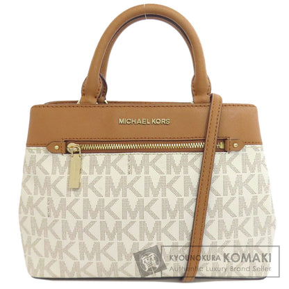 Michael Kors マイケルコース MKシグネチャー 2WAY ハンドバッグ PVC レディース 中古