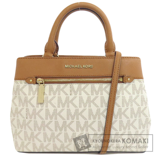 Michael Kors マイケルコース MKシグネチャー 2WAY ハンドバッグ PVC レディース 中古