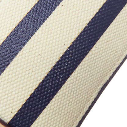 kate spade ケイトスペード ボーダー ハンドバッグ キャンバス レディース 中古