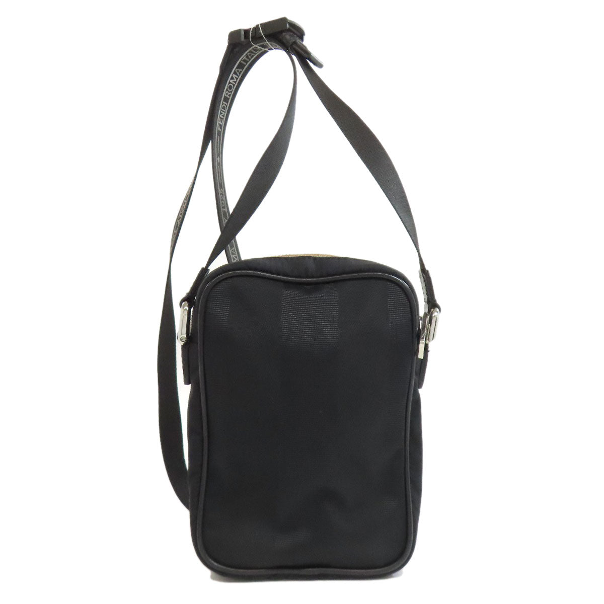 FENDI フェンディ ロゴ ショルダーバッグ ナイロン レディース 中古