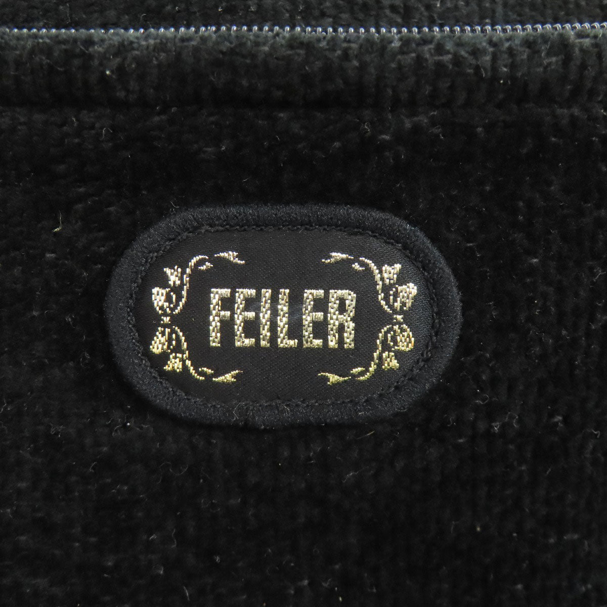 FEILER フェイラー フラワーモチーフ ハンドバッグ パイル レディース 中古