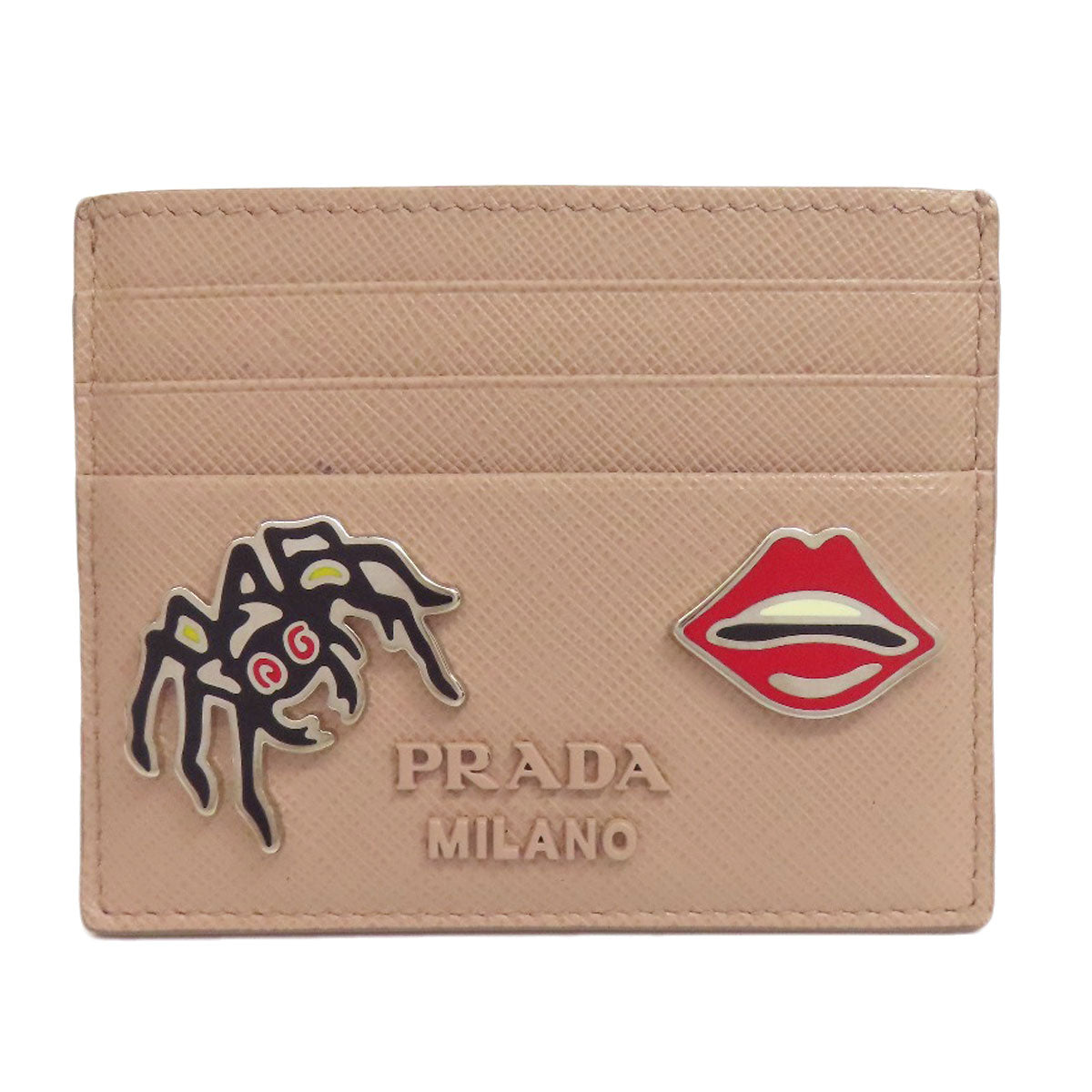 PRADA プラダ 1MC025 リップ スパイダー カードケース サフィアーノ レディース 中古