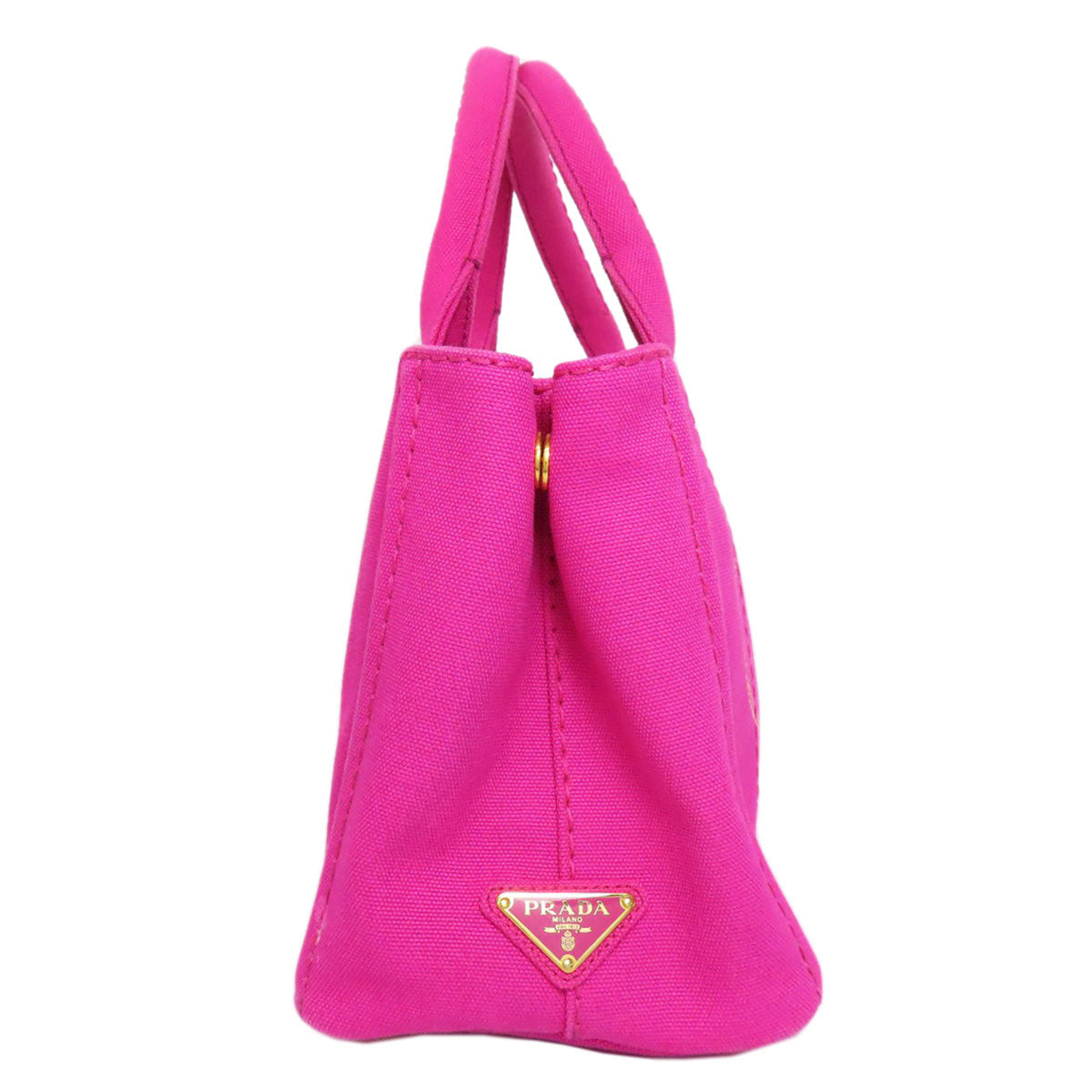 PRADA プラダ カナパミニ 2WAY ハンドバッグ キャンバス レディース 中古