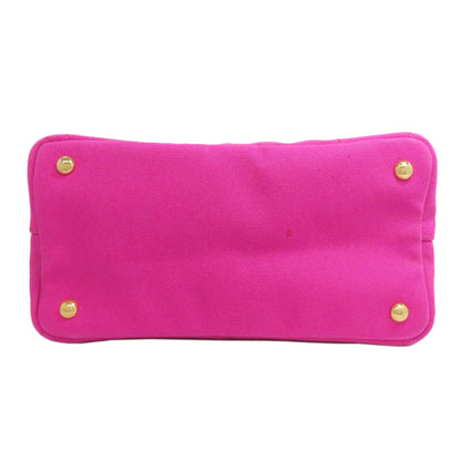 PRADA プラダ カナパミニ 2WAY ハンドバッグ キャンバス レディース 中古