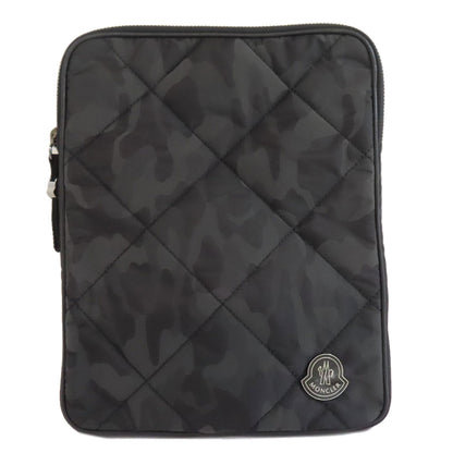 MONCLER モンクレール タブレットケース カモフラージュ柄 アクセサリーポーチ ナイロン レディース 中古