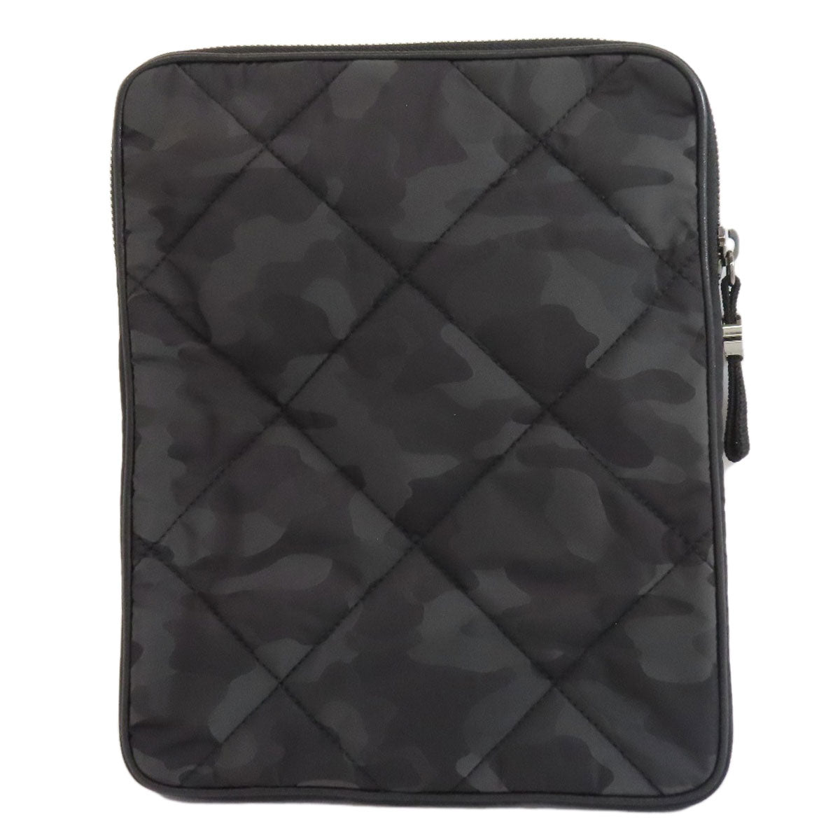 MONCLER モンクレール タブレットケース カモフラージュ柄 アクセサリーポーチ ナイロン レディース 中古