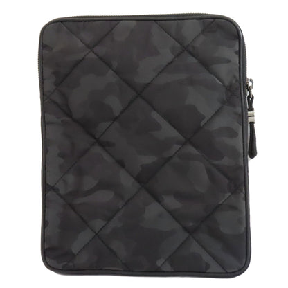 MONCLER モンクレール タブレットケース カモフラージュ柄 アクセサリーポーチ ナイロン レディース 中古