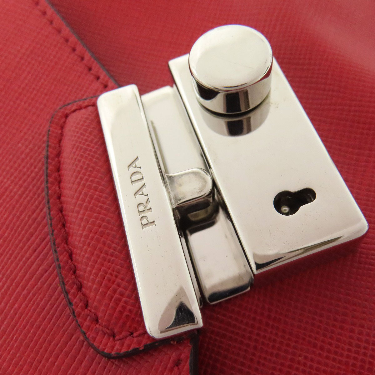 PRADA プラダ BN2662 チェーン 3WAY ショルダーバッグ サフィアーノ レディース 中古
