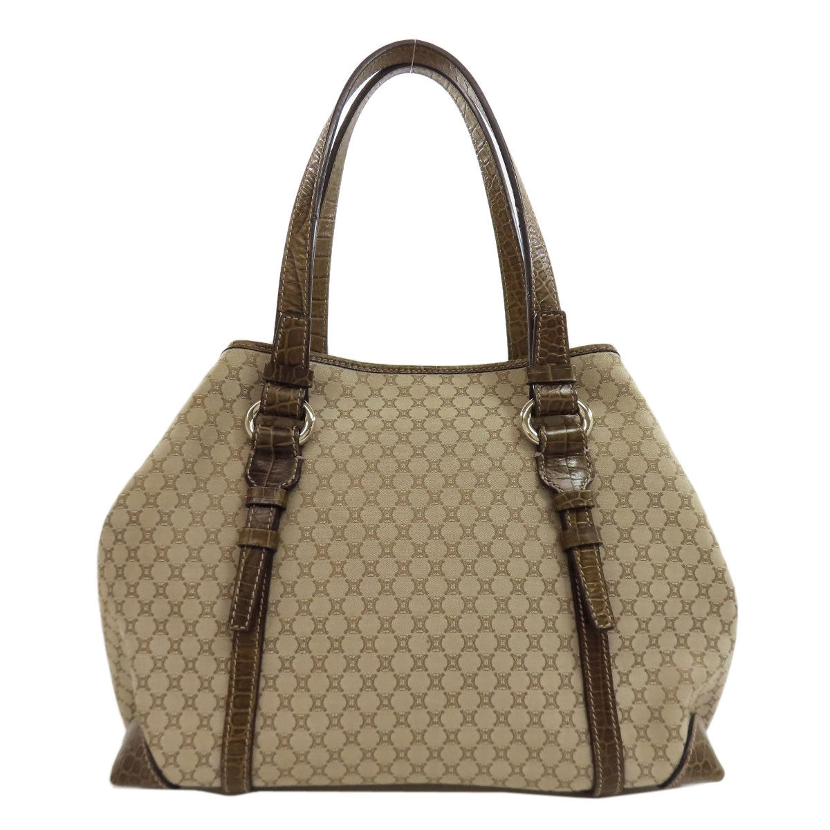 CELINE セリーヌ マカダム柄 トートバッグ キャンバス レディース 中古