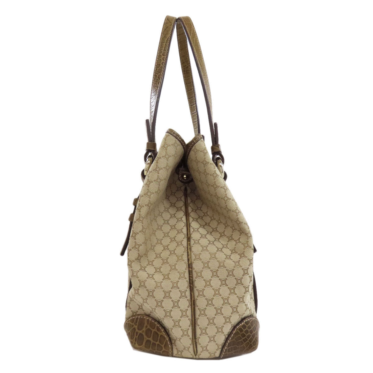 CELINE セリーヌ マカダム柄 トートバッグ キャンバス レディース 中古