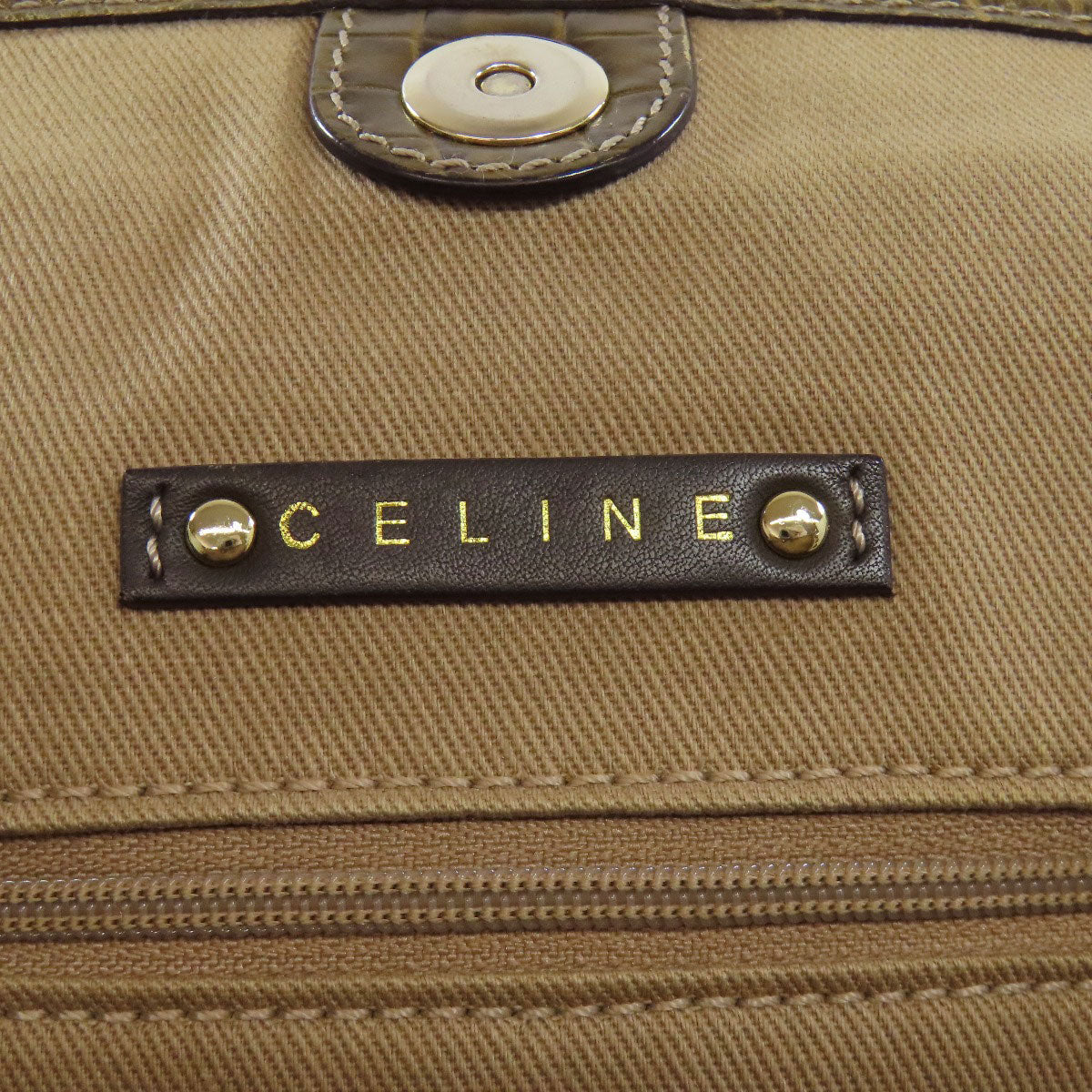 CELINE セリーヌ マカダム柄 トートバッグ キャンバス レディース 中古