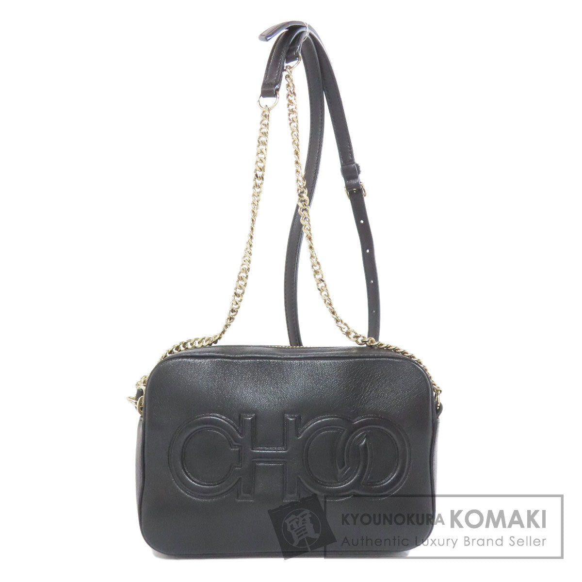 Jimmy Choo ジミーチュウ チェーンショルダー ショルダーバッグ レザー レディース 中古