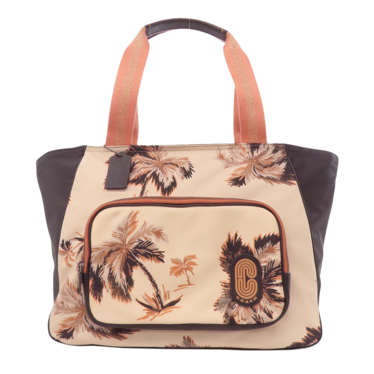 COACH コーチ 91111 パーム柄 トートバッグ ナイロン レディース 中古