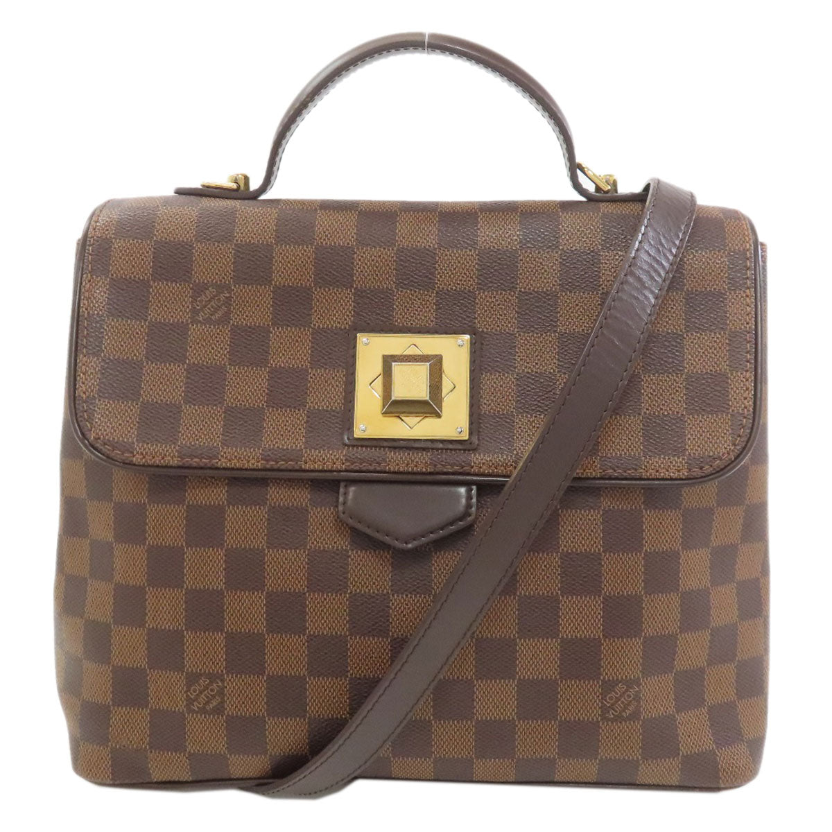 LOUIS VUITTON ルイヴィトン N41168 ベルガモMM ハンドバッグ ダミエキャンバス レディース 中古