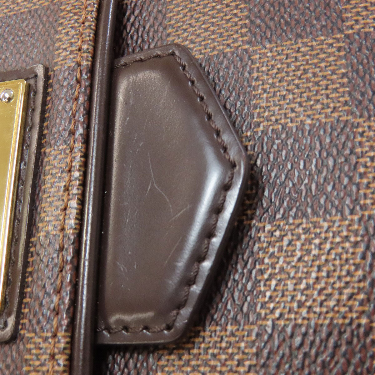 LOUIS VUITTON ルイヴィトン N41168 ベルガモMM ハンドバッグ ダミエキャンバス レディース 中古