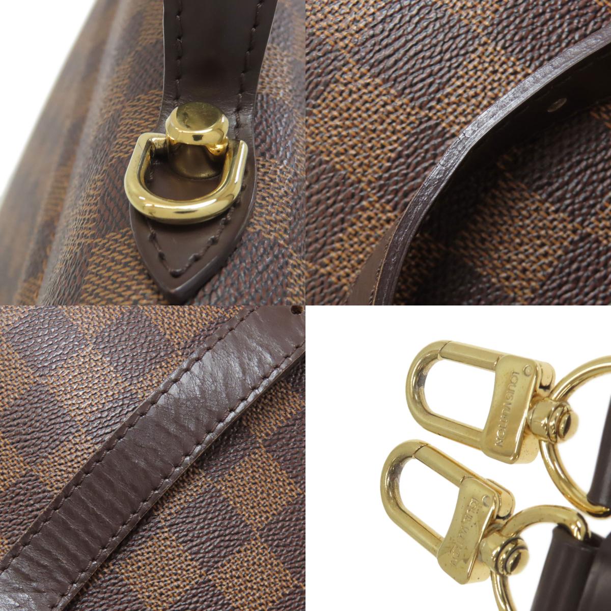 LOUIS VUITTON ルイヴィトン N41168 ベルガモMM ハンドバッグ ダミエキャンバス レディース 中古