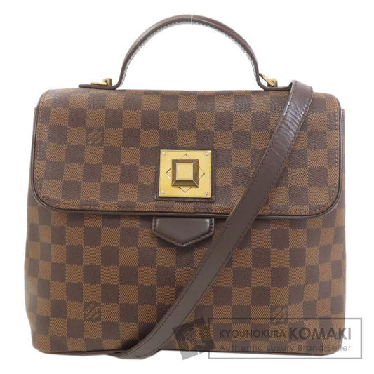 LOUIS VUITTON ルイヴィトン N41168 ベルガモMM ハンドバッグ ダミエキャンバス レディース 中古