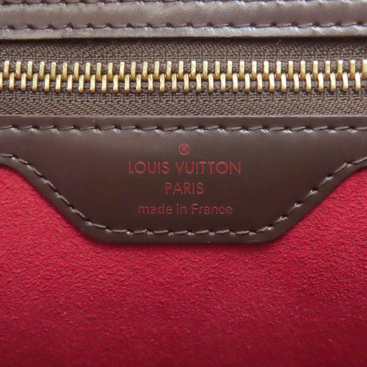 LOUIS VUITTON ルイヴィトン N41168 ベルガモMM ハンドバッグ ダミエキャンバス レディース 中古