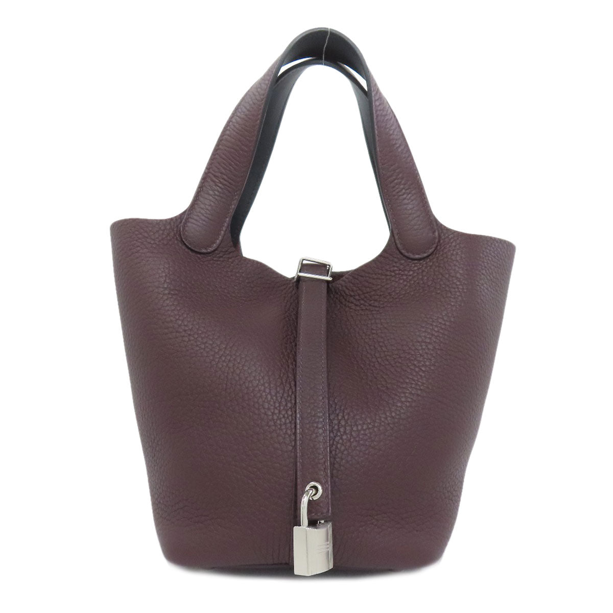 HERMES エルメス ピコタンロックPM エクラ シルバー金具 ハンドバッグ トリヨン レディース 中古