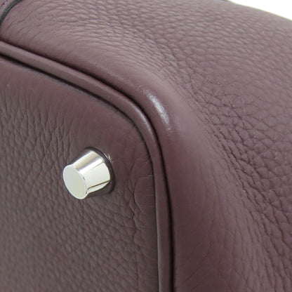 HERMES エルメス ピコタンロックPM エクラ シルバー金具 ハンドバッグ トリヨン レディース 中古