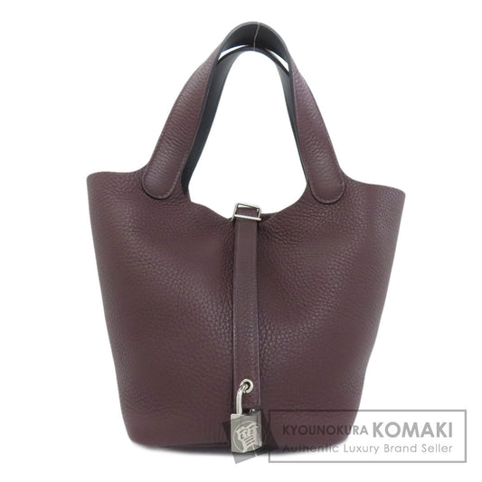 HERMES エルメス ピコタンロックPM エクラ シルバー金具 ハンドバッグ トリヨン レディース 中古