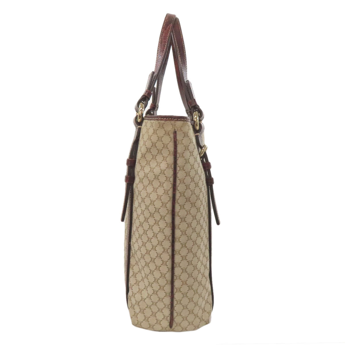 CELINE セリーヌ マカダム トートバッグ キャンバス レディース 中古