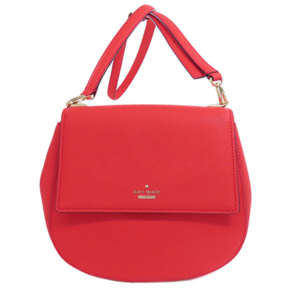 kate spade ケイトスペード ロゴ ショルダーバッグ レザー レディース 中古