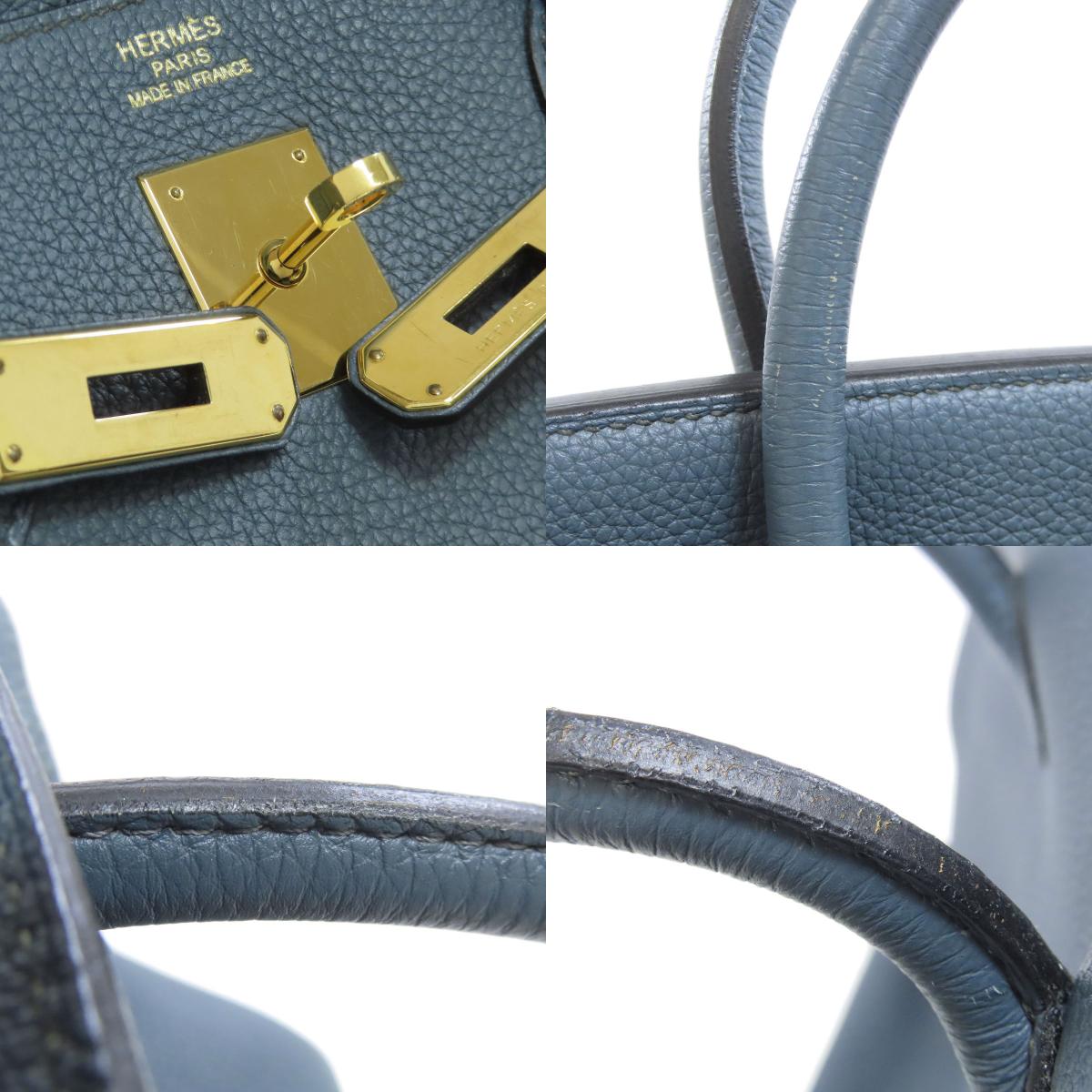 HERMES エルメス バーキン40 ゴールド金具 ハンドバッグ トゴ レディース 中古