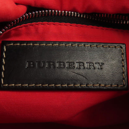 BURBERRY バーバリー ノバチェック グラフィティプリント ショルダーバッグ ナイロン レディース 中古