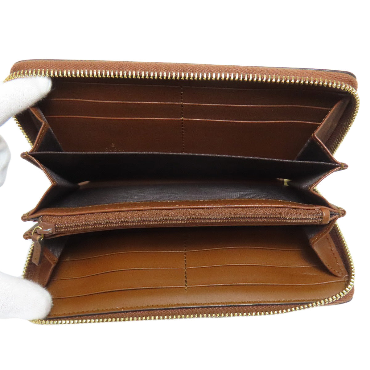 GUCCI グッチ 456863 タイガー GGスプリーム 長財布（小銭入れあり） PVC レディース 中古