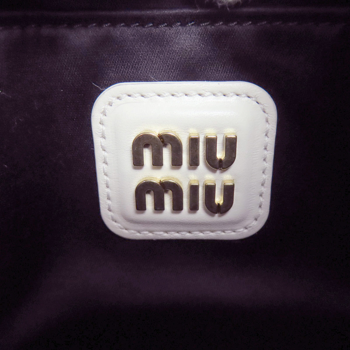 MIUMIU ミュウミュウ マテラッセ 2WAY ハンドバッグ カーフ レディース 中古