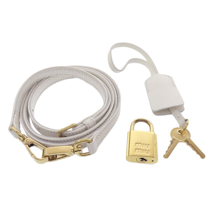 MIUMIU ミュウミュウ マテラッセ 2WAY ハンドバッグ カーフ レディース 中古