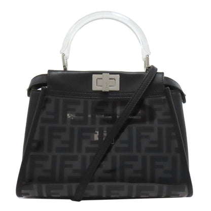 FENDI フェンディ ピーカブー ミニ 2WAY ハンドバッグ ビニール レディース 中古