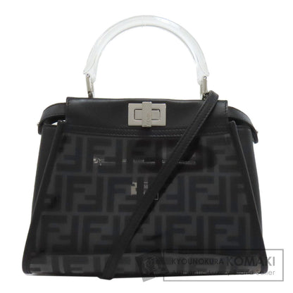 FENDI フェンディ ピーカブー ミニ 2WAY ハンドバッグ ビニール レディース 中古