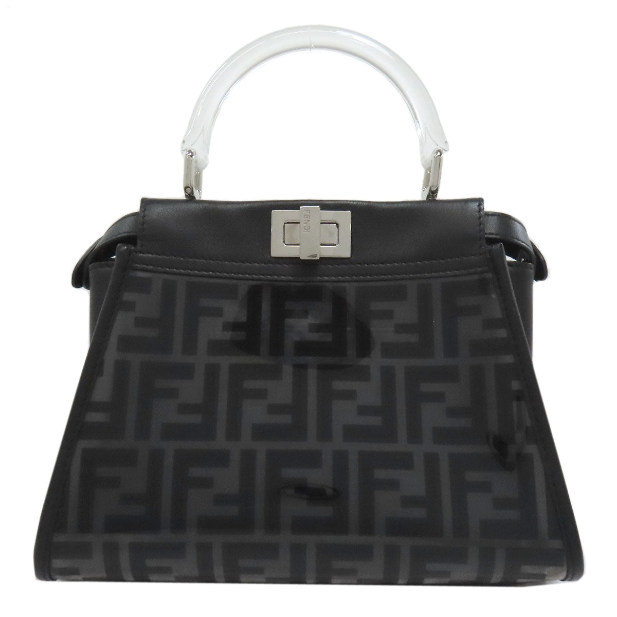 FENDI フェンディ ピーカブー ミニ 2WAY ハンドバッグ ビニール レディース 中古