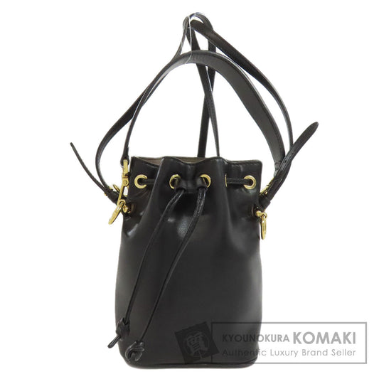 FENDI フェンディ モントレゾール 2WAY ハンドバッグ レザー レディース 中古