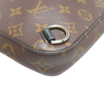 LOUIS VUITTON ルイヴィトン M46327 アヴェニュースリング モノグラム マカサー ボディバッグ モノグラムキャンバス レディース 中古