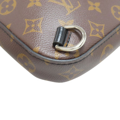 LOUIS VUITTON ルイヴィトン M46327 アヴェニュースリング モノグラム マカサー ボディバッグ モノグラムキャンバス レディース 中古