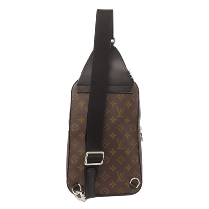 LOUIS VUITTON ルイヴィトン M46327 アヴェニュースリング モノグラム マカサー ボディバッグ モノグラムキャンバス レディース 中古